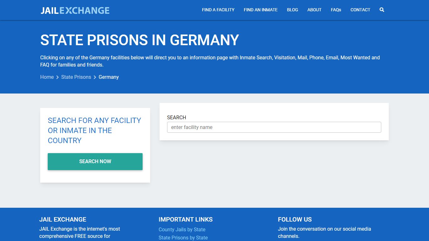 Germany Prisons | DOC | Prison Inmate Search - Jail Exchange